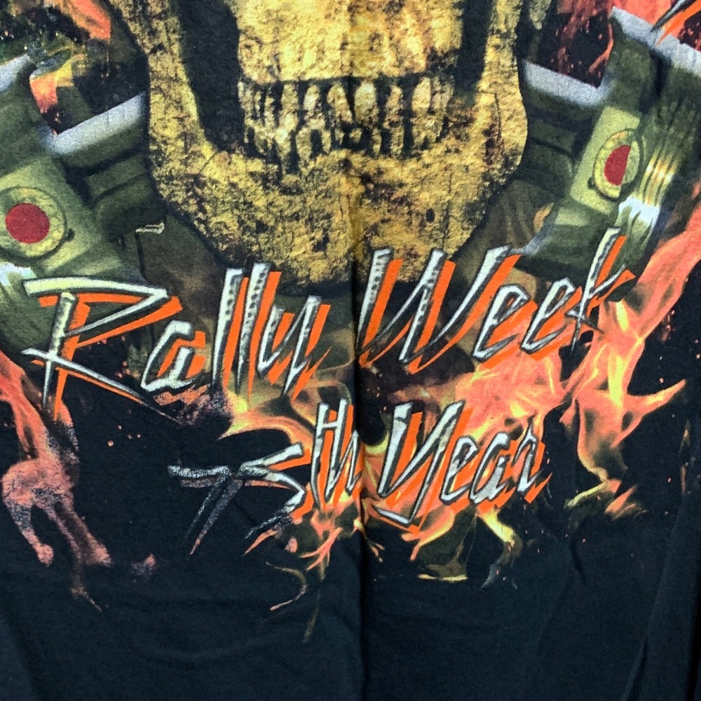 GILDAN Sturgis Harley Davidson Black Bike Rally Tee Cotton Short Sleeve - Picture 5 of 5